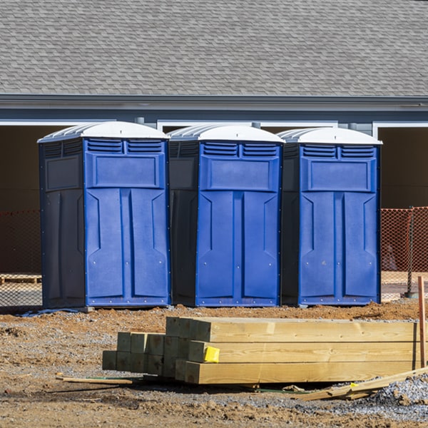 is there a specific order in which to place multiple porta potties in Rodney Iowa